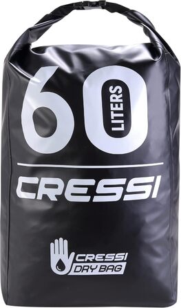 Рюкзак Cressi Dry Back Pack 60 LT - Водонепроникний, Ultraleichter, для спорту, Unisex, Чорний