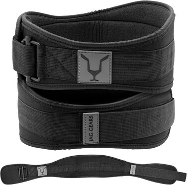 Пояс для важкої атлетики JAG: підтягуючий пояс з автоблокуванням для чоловіків та жінок. Ідеально для бодібілдингу, силових тренувань, важкої атлетики та тренувань у залі. Колір: чорний.