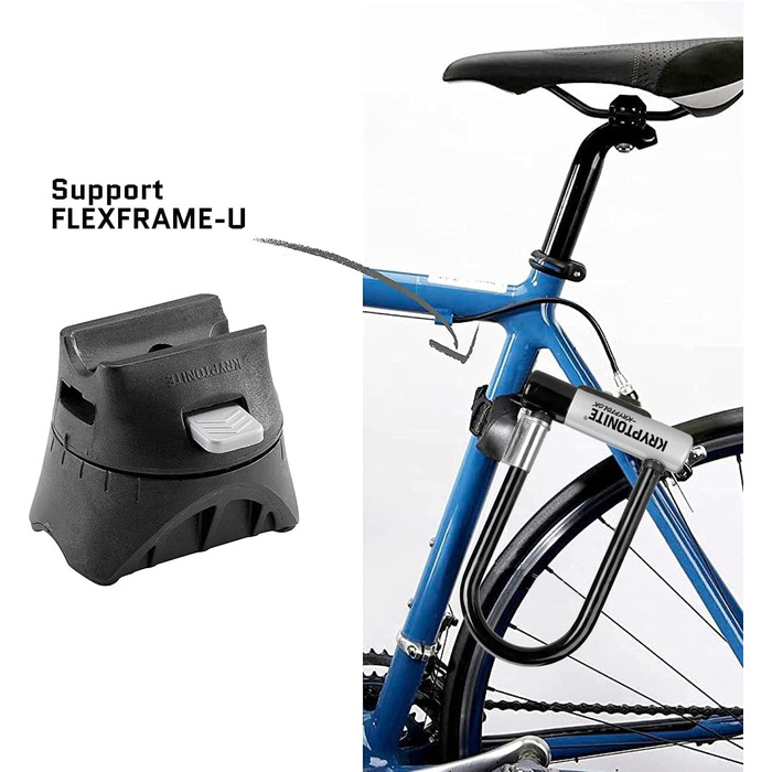 Замок велосипедний Kryptonite Kryptolok Standard, рівень безпеки 6/10, 120см KryptoFlex, з транспортувальною рамкою, 2 ключі