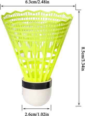 Набір для бадмінтону FYSL 12 шт. Міцні нейлонові волани для гри на відкритому повітрі, тренувань, відпочинку, початківців. Білий+Жовтий+Рожевий