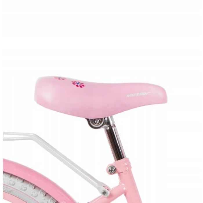 Дитячий велосипед для дівчинки Mexller, 20 дюймів, рожевий, з додатковими страховочними колесами
