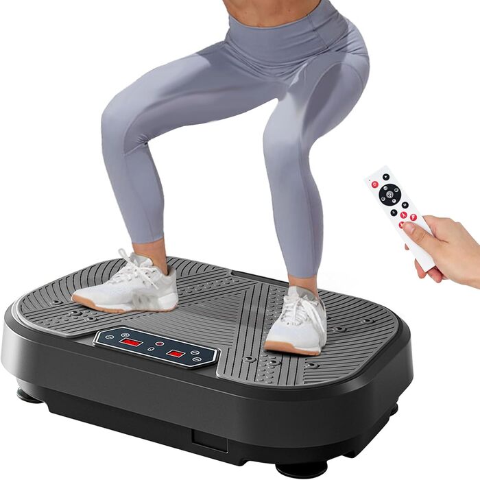 Вібраційна платформа для фітнесу, тренування всього тіла, 120 рівнів амплітуди, 10 режимів, обладнання для тренувань, нарощування м'язів, спалювання жиру, схуднення