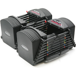 POWERBLOCK Універсальні регульовані гантелі Pro 50, чорні, для дорослих