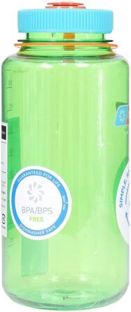 Пляшка для води Nalgene Sustain Tritan 907 мл, BPA-free, 50% перероблений пластик, широка горловина, колір Pear