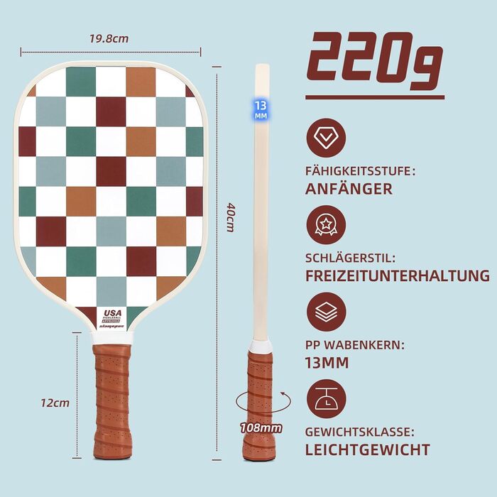 Набір для піклболу: 4 ракетки, м'ячі та сумка | Піклбол для початківців | Графіт та скловолокно