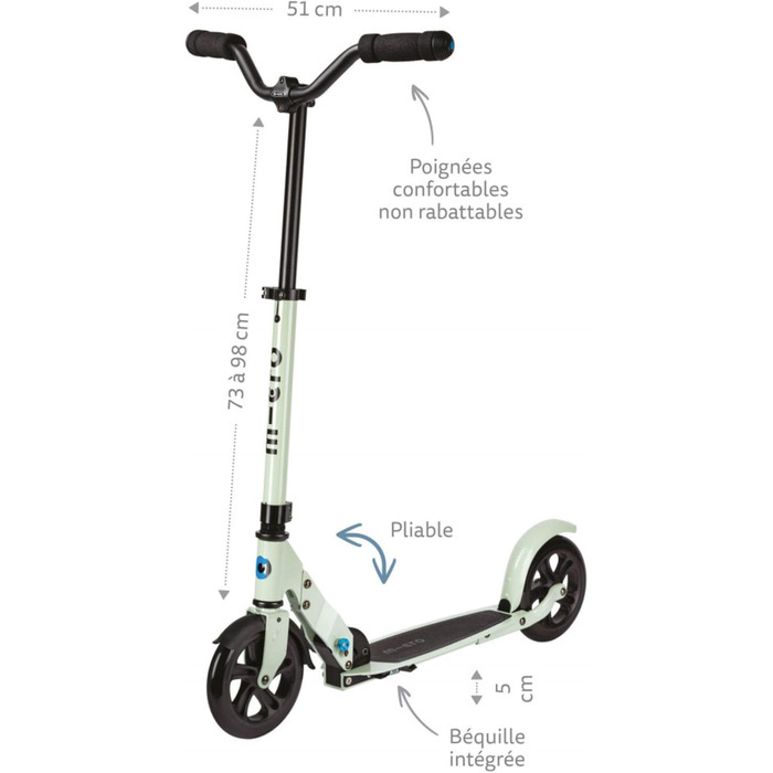 Самокат Micro Speed Deluxe для дорослих, швидкий, складаний, для міста