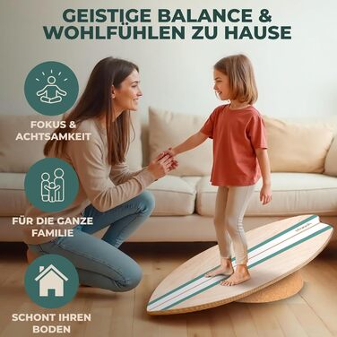 STAASH® PRO Балансборд з берези – Преміум 5-в-1 набір для балансу, фітнесу та реабілітації. Ролик + півсфера + килимок. Витримує до 150 кг. Колір: Лісовий зелений