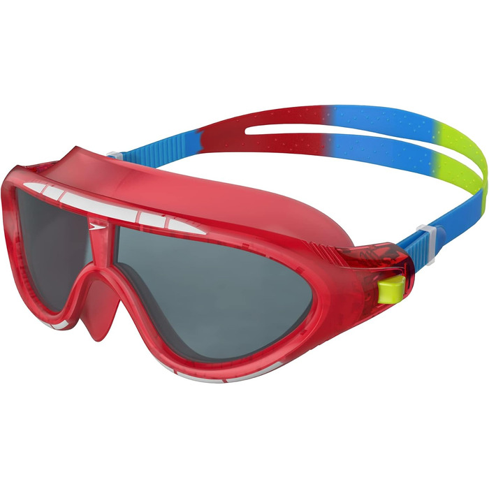 Дитячі плавальні окуляри Speedo Biofuse Rift унісекс, універсальний розмір, червоні/сині/димчасті