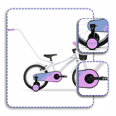 Дитячий велосипед Tabou MINI LITE, 16 дюймів, багатоколірний