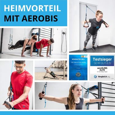 Тренажер-петлі aerobis aeroSling ELITE з блоком, дверний анкер, відеоінструкція