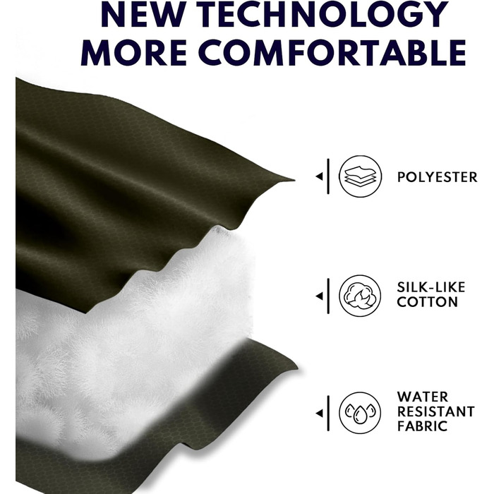 Спальний мішок 0°C XXL для дорослих, теплий клімат, для кемпінгу, зимових пригод, походів, полювання, подорожей (3,2 кг, зелений)