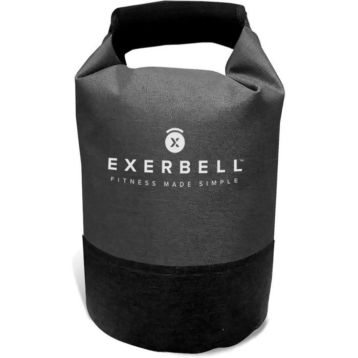 Регульована та складана гиря Exerbell 2-14 кг, водяний і піщаний мішок, сіра – обладнання для силових тренувань