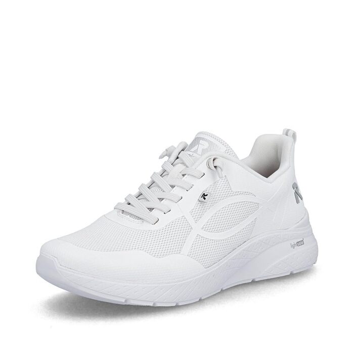 Жіночі білі кеди Rieker Low-Top M8551, низькі прогулянкові кросівки зі знімною устілкою, розмір 41 EU