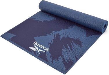 Йога-мат Reebok темно-синій 173x61x0,4 см, килимок для йоги, фітнесу