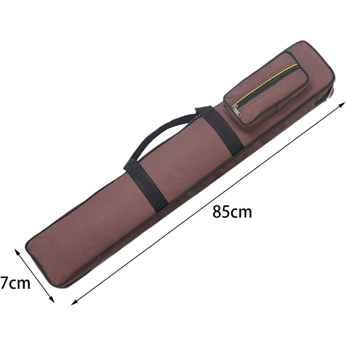 Чохол для кия Billard, захисний, для 1/2 кия, з ручкою, зносостійкий, колір кавовий