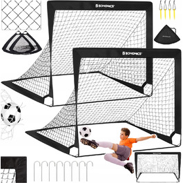 Набір із 2-х дитячих футбольних воріт: складані, переносні, для тренувань та саду (120 см)