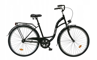 Міський велосипед Dallas Bike, чорний, 28 дюймів, сталевий, 1 швидкість