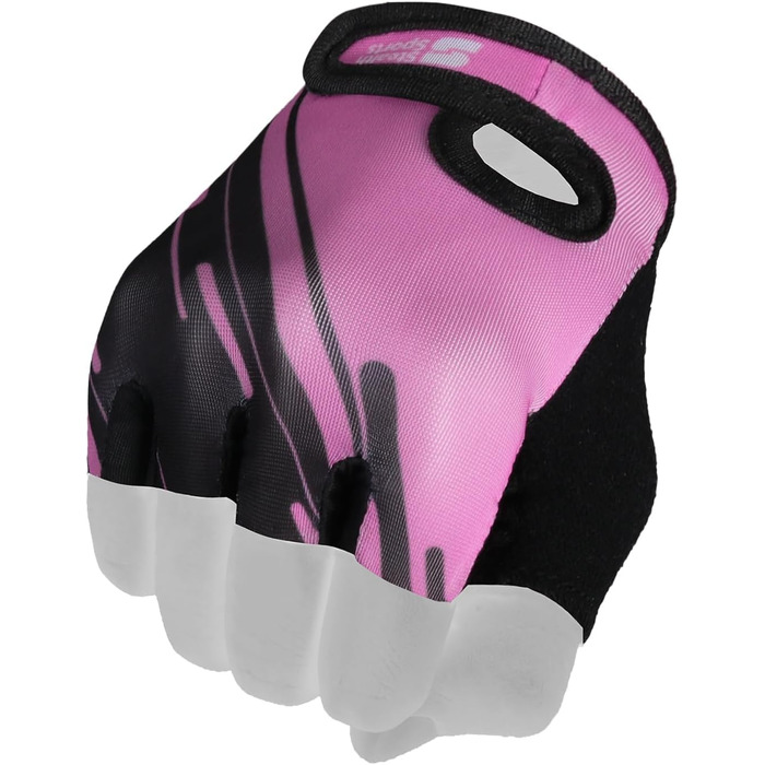 Рукавички для фітнесу Stealth Port: для жінок та чоловіків, з підкладкою, протиковзні, для кросфіту, бодібілдингу, велоспорту, силових тренувань (XS, рожевий)