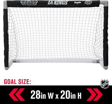 Набір для хокею Franklin Sports NHL Mini - Коліна, м'яч та 2 ключки. Офіційний набір хокею NHL Los Angeles Kings 2