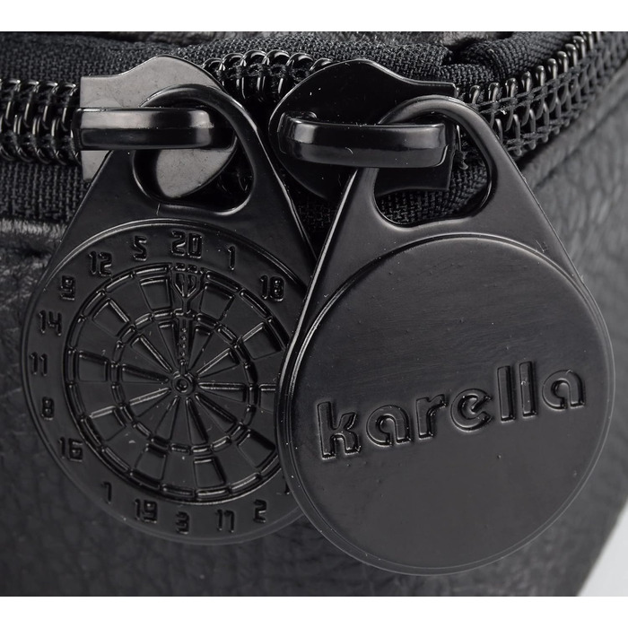 Чохол для дартсу Karella Master Pak чорний — кейс для 3 комплектів дротиків та аксесуарів