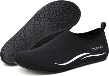 Шкарпетки для плавання Sixspace: жіночі шкарпетки для басейну, пляжу, моря та водних видів спорту (чорний, 38 EU)