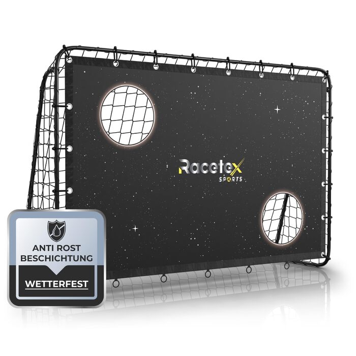 Футбол ворота Racetex Galaxy дитячі та дорослі з антикорозійним покриттям та анкерами для кріплення