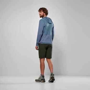 Чоловіча флісова куртка Salewa Puez Waffle Hybrid Polarlite з капюшоном, java blue, розмір S
