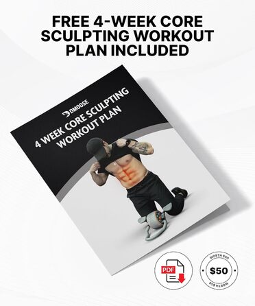 Ролер для пресу DMoose з наколінниками для тренування пресу та кора. Ідеально для дому та фітнесу (сірий)