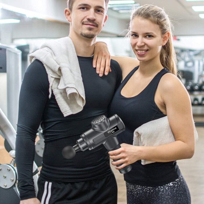 Масажер для м'язів, пістолет для масажу Deep Tissue, електричний масажер для рук, для спортсменів, бездротовий, 20 режимів, Wattne W2