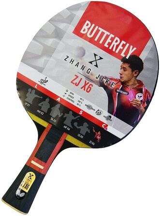 Професійна ракетка для настільного тенісу Butterfly Zhang Jike ZJX 6, ITTF сертифікат, для топспіну та атакуючого стилю гри