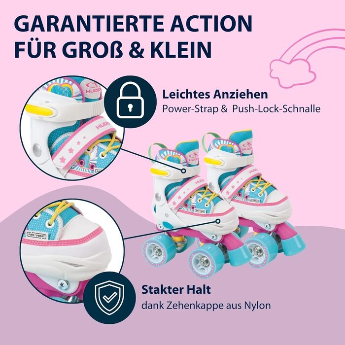 Роликові ковзани HUDORA Wonders: регульовані, дитячі, 32-35 Single