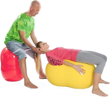 Фітбол GYMNIC Physio Roll для реабілітації, синій м'яч для гімнастики