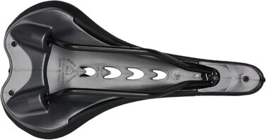 Велосидельне сідло Montegrappa Eletta Gel SM для шосейного, гірського та трекінгового велосипеда, чорне, Made in Italy