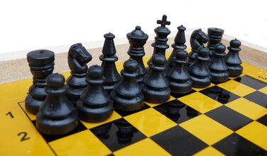 Магнітні шахи Abio, компактні 13,5x13,5 см, дерев'яна складна шахівниця для подорожей, настільна гра для дорослих, преміум-якість