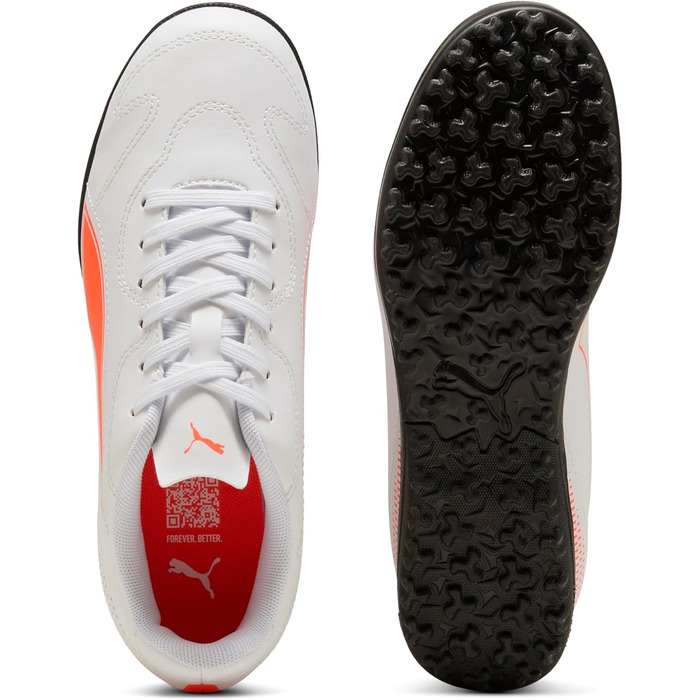 Дитячі футбольні бутси PUMA Vitoria II TT Jr - біло-червоні, 34 EU