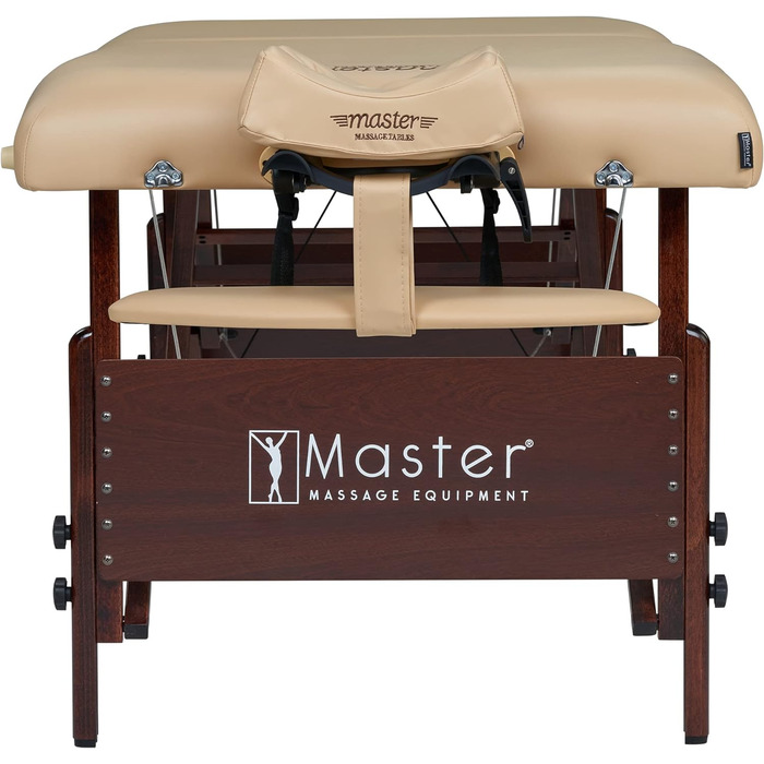 Складаний масажний стіл Master Massage Del Ray 71 см, термо-верх, бежевий (пісочний колір), мобільний