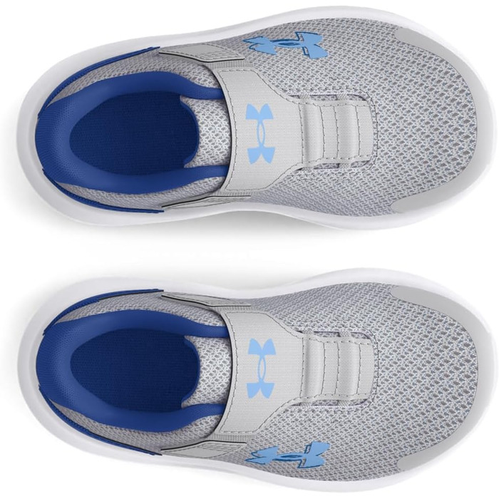 Кросівки для хлопчиків Under Armour Binf Surge 4 AC (23.5 EU, сірий, синій, блакитний)