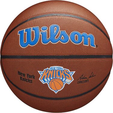 М'яч для баскетболу Wilson NBA Team Autograph Mini New York Knicks, сувенірний, для підписів