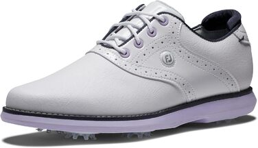 Жіночі гольф-туфлі FootJoy Tradition 38 EU, білий, темно-синій, фіолетовий