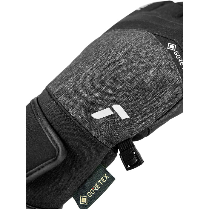 Герметичні гірськолижні рукавички Reusch Gore-TEX унісекс Softshell, чорно-сірі, розмір 7.5