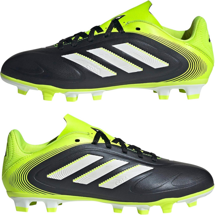 Дитячі футбольні бутси adidas Copa Pure III Club FG/MG, 35 EU, чорний/білий/лимонний, унісекс