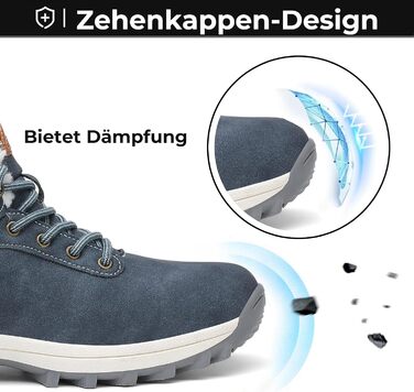 Зимові черевики Mishansha для чоловіків та жінок. Теплі, з підкладкою, зимові чоботи. Outdoor, 36-48 EU, розмір 42 EU, блакитні