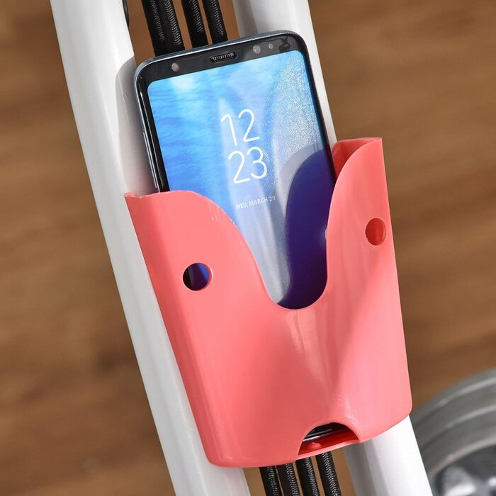 HOMCOM Велотренажер X-Bike 2-в-1, складаний, LCD-дисплей, 8-рівневий магнітний опір, сталева рама, з еспандерами, 105x48x118 см
