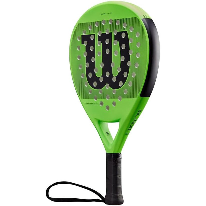 Падель ракетка Wilson Blade Team, скловолокно/EVA, 370 г, зелено-чорна