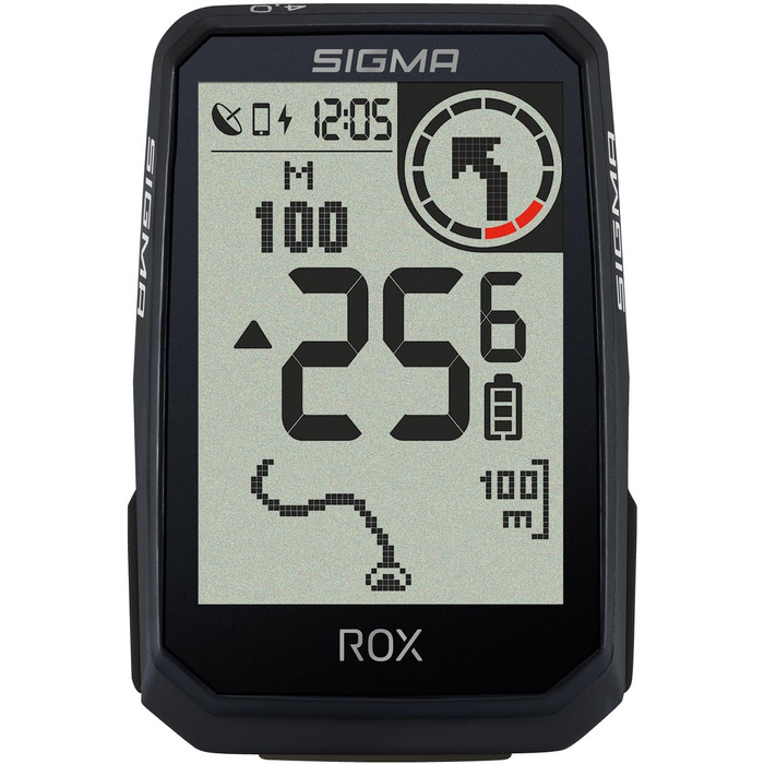 Велокомп'ютер SIGMA ROX 4.0 Endurance з GPS, 40 годин роботи, 30 функцій, сумісність з E-Bike, ANT+, BLE, бездротовий, захист IPX7, монтаж без інструментів, зарядка USB-C