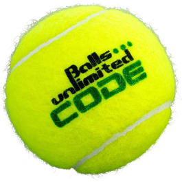 Тенісні м'ячі Balls Unlimited Code Green, безтискові, для тренувань, 60 шт у мішку