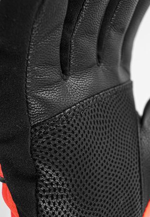 Чоловічі лижні рукавички Reusch Worldcup Warrior R-Tex XT, теплі, водонепроникні, мембрана, дихаючі, чорні/червоні, розмір 10.5