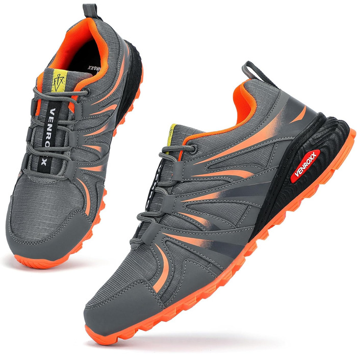 Чоловічі трейлранні кросівки для хайкінгу та трекінгу. Легкі, дихаючі, з антиковзкою підошвою. Розміри 39-48 (Сірий, 47 EU)
