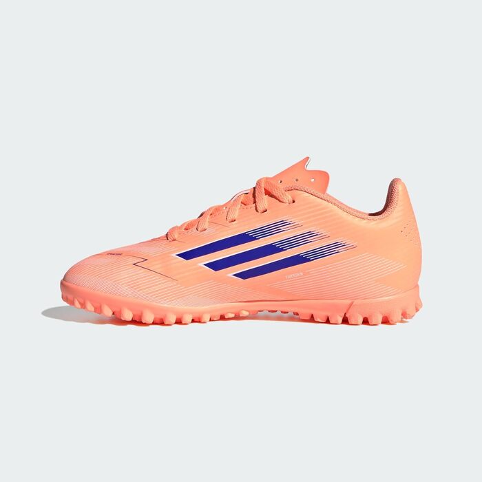Дитячі футбольні бутси adidas F50 Club Turf - унісекс (38 2/3 EU, помаранчевий, синій, білий)