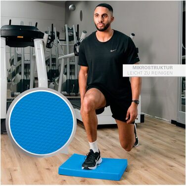 Балансувальний килимок Sport-Tec, тренажер для координації та рівноваги, 49x39x5,5 см, синій